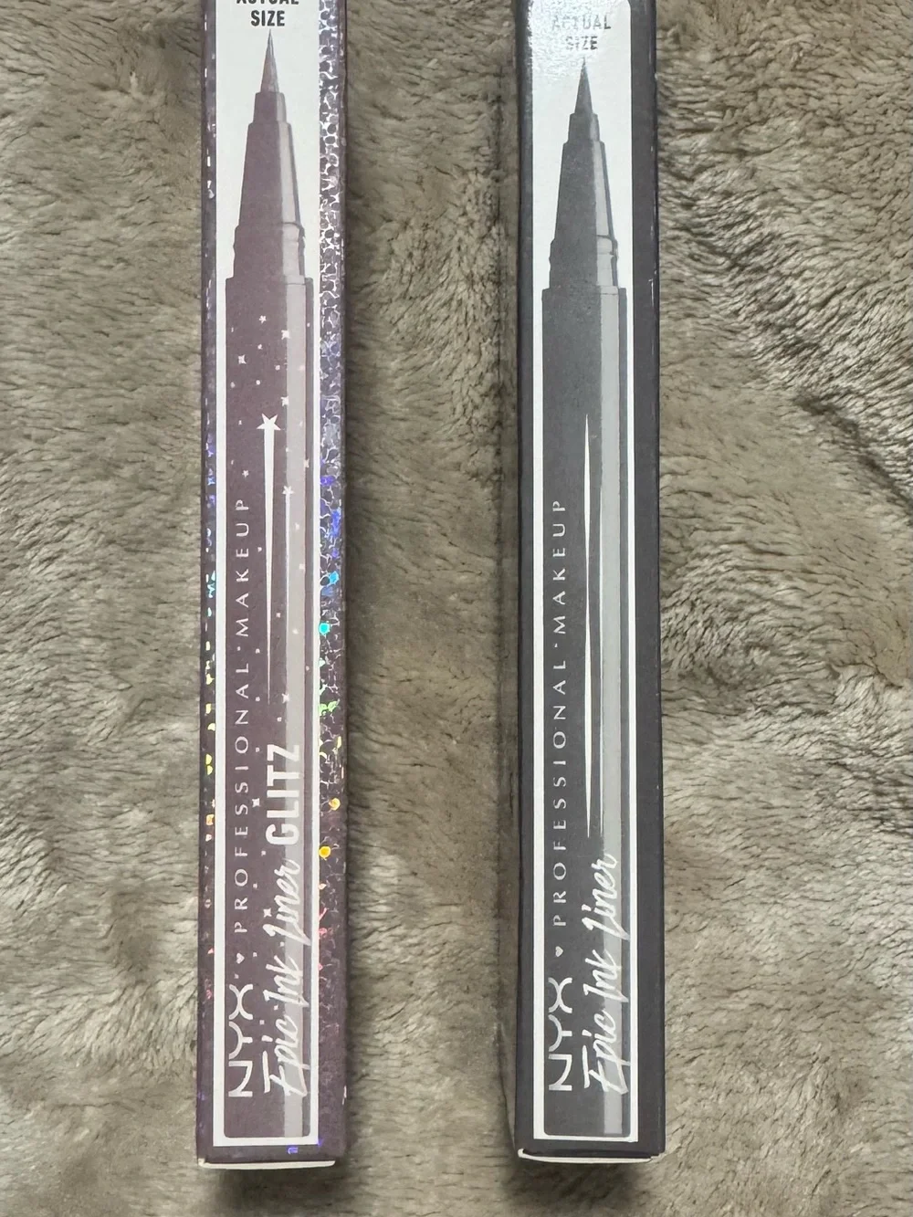 NYX Epic Ink Liner Glitz Purple and Black Waterproof Eyeliner Duo